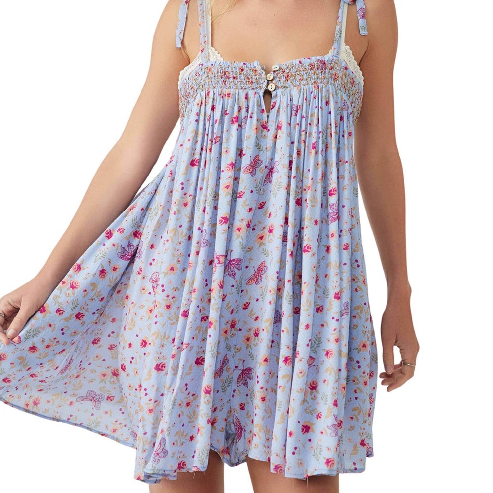 Free People Rule the World Romper NWT
